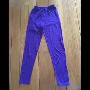 Malvin Purple Stretch Leggings One Size